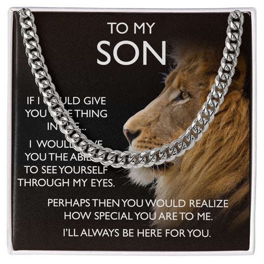 SON | I'LL ALWAYS BE THERE FOR YOU | LION | CUBAN LINK