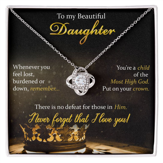 STRAIGHTEN YOUR CROWN DAUGHTER NEVER FORGET | LOVE KNOT