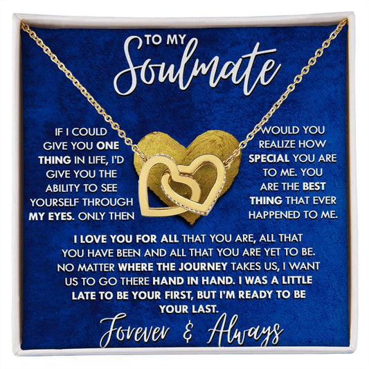 SOULMATE | THROUGH MY EYES | BLUE | INTERLOCKING HEARTS